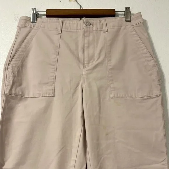 LOFT Khaki Chino Pants Straight Leg Womens 6 Vacation Preppy Office Utility Chic - Picture 2 of 11